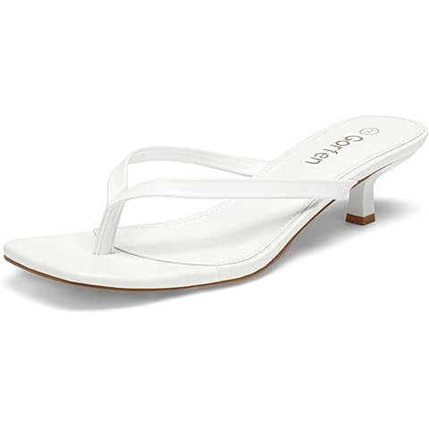 Kitten Flip Flop Thong Low Heels for Women | Amazon (US)