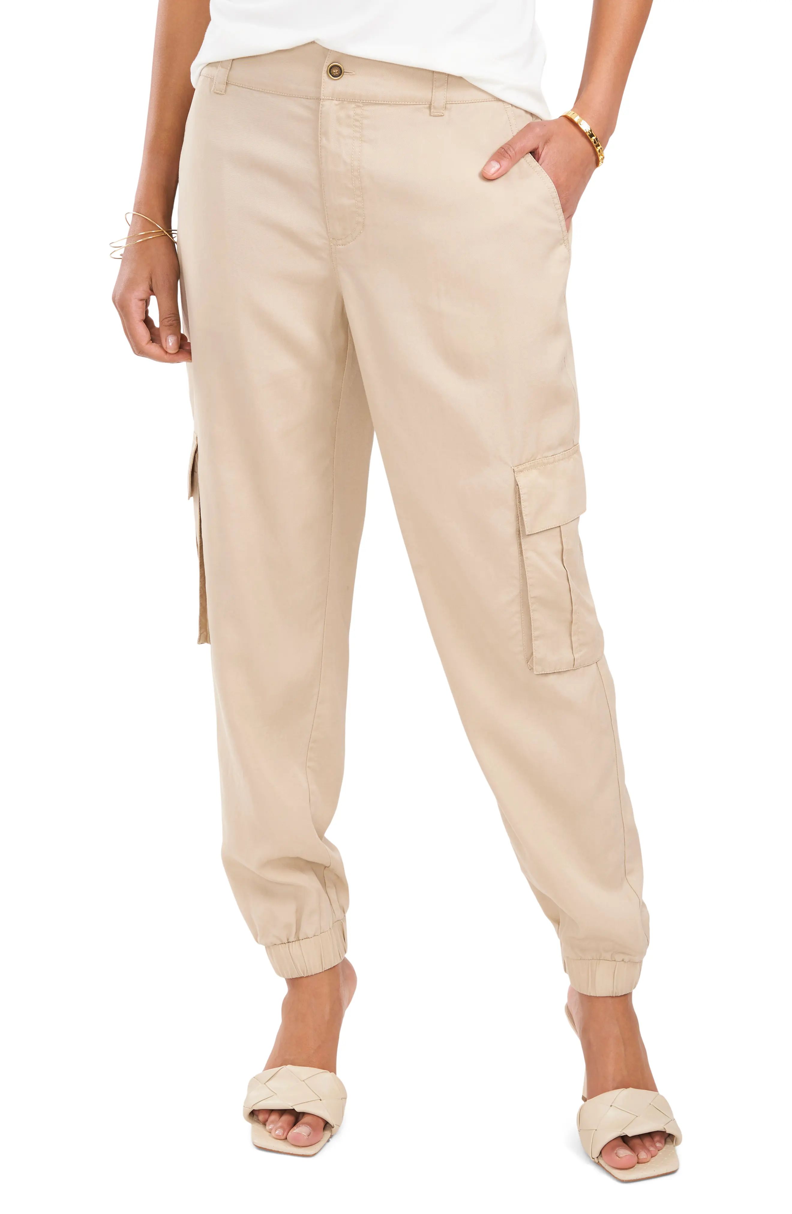 Vince Camuto Cargo Pants in Tan at Nordstrom, Size Medium | Nordstrom