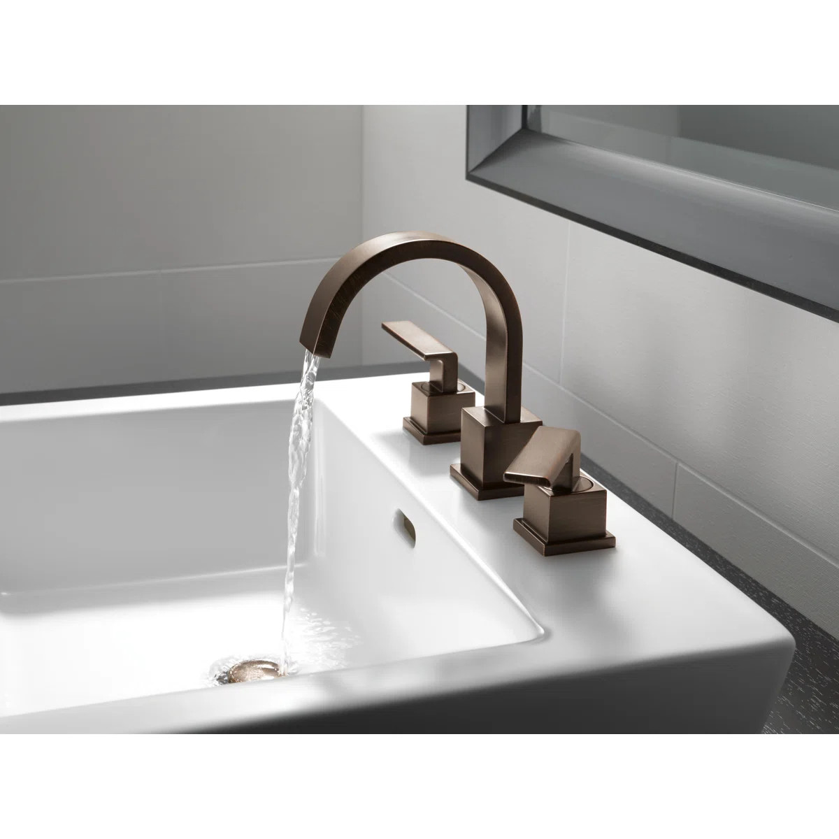 Vero Widespread Bathroom Faucet 3 Hole, 2-handle Bathroom Sink Faucet with Drain Assembly | AllModern