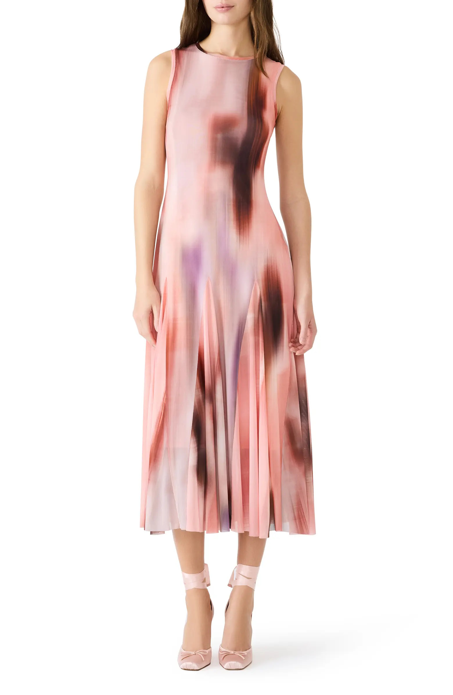 Marenne Pleated Midi Dress | Nordstrom