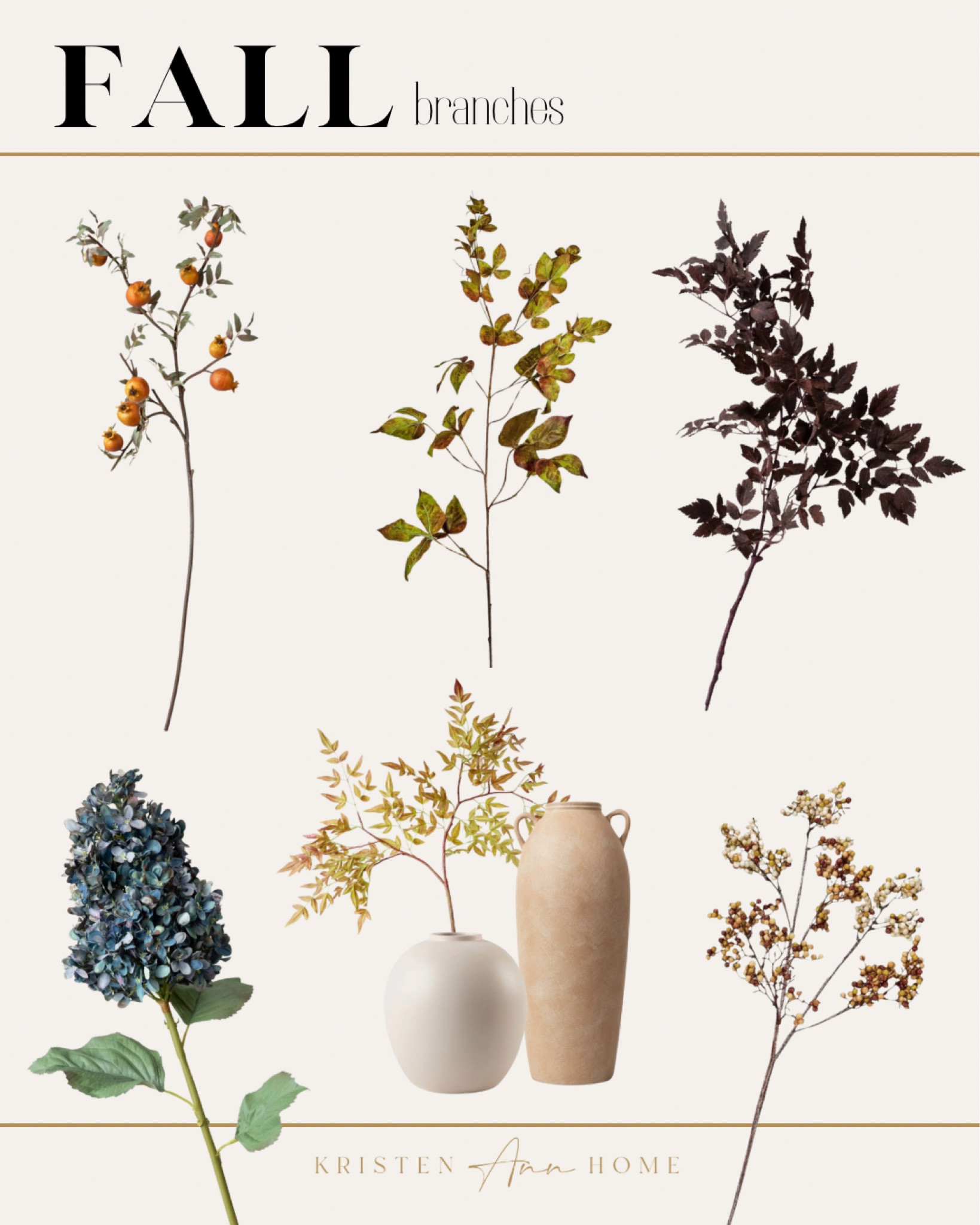 I love branch season! These are some of my fall favorites to put around the house. These are all by Afloral who is one of the best to buy faux from. There Christmas garland is truly the best! 

#LTKSeasonal #LTKHome