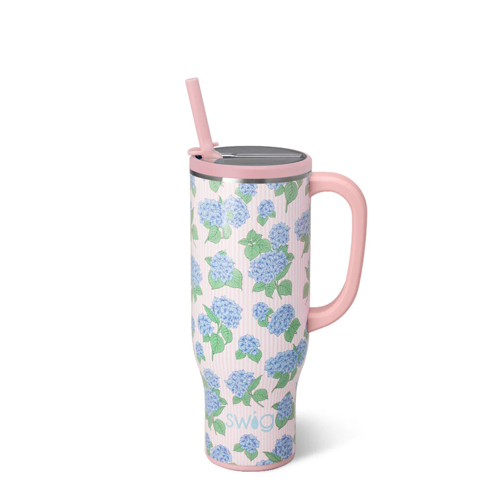Hydrangeas Mega Mug 30oz | Swig Life
