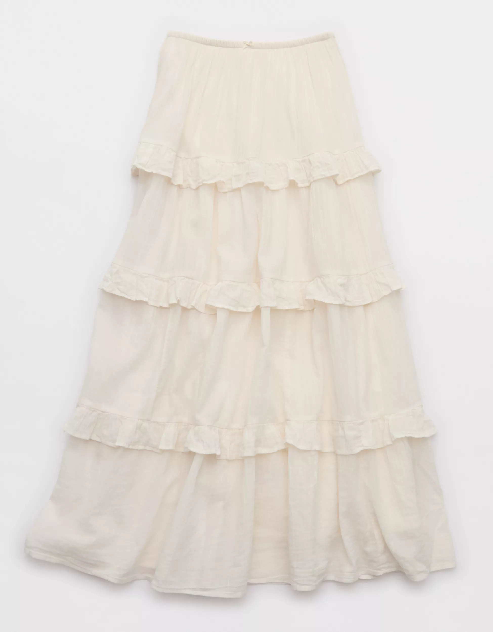Aerie Ready To Ruffle Tiered Midaxi Skirt | Aerie