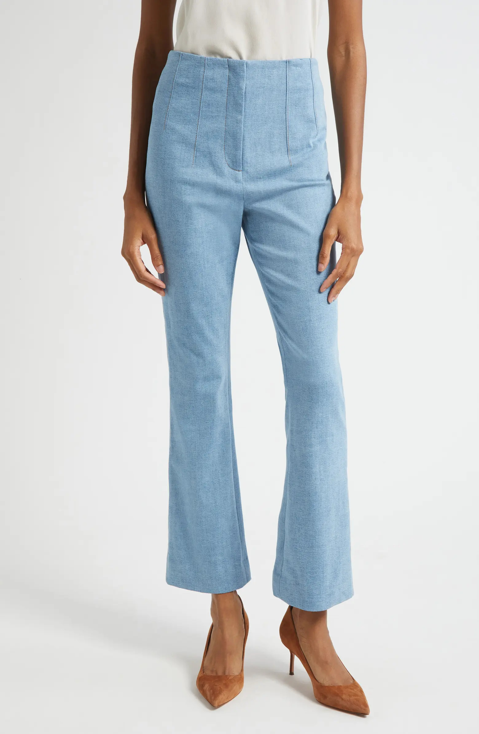 Hawthorne Clean Waist Stretch Cotton Pants | Nordstrom
