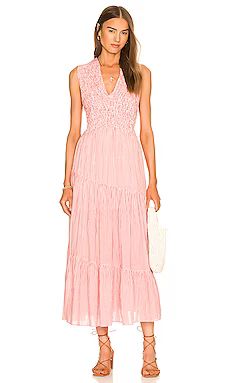 Free People Juno Maxi Dress in Guava Combo from Revolve.com | Revolve Clothing (Global)