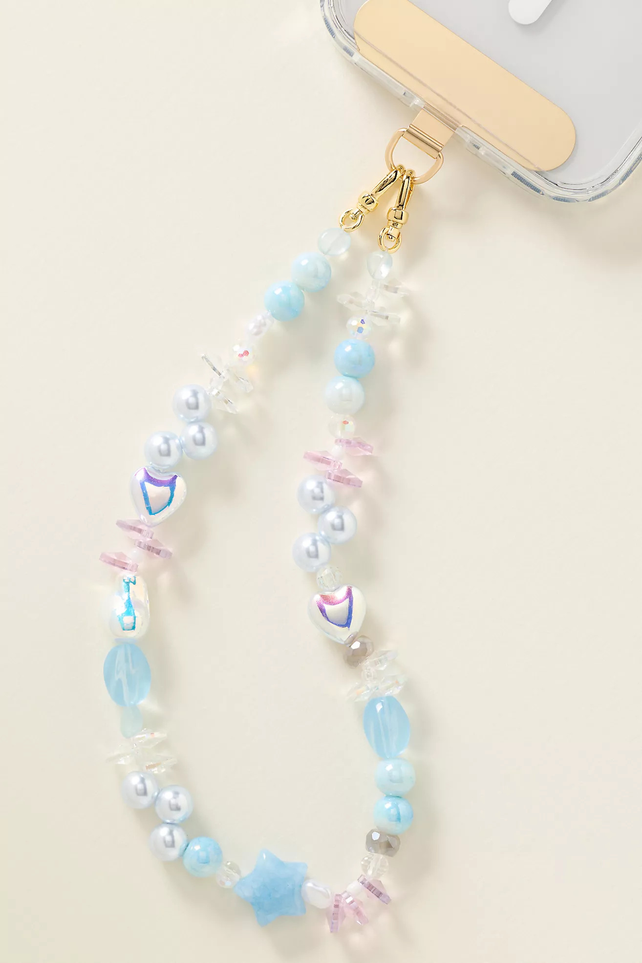 By Anthropologie Iridescent Beaded Phone Chain | Anthropologie (US)