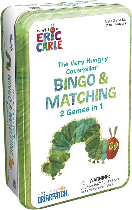 University Games The Very Hungry Caterpillar Matching & Bingo 2-1 Educational Card Game Tin 01284 | Amazon (US)