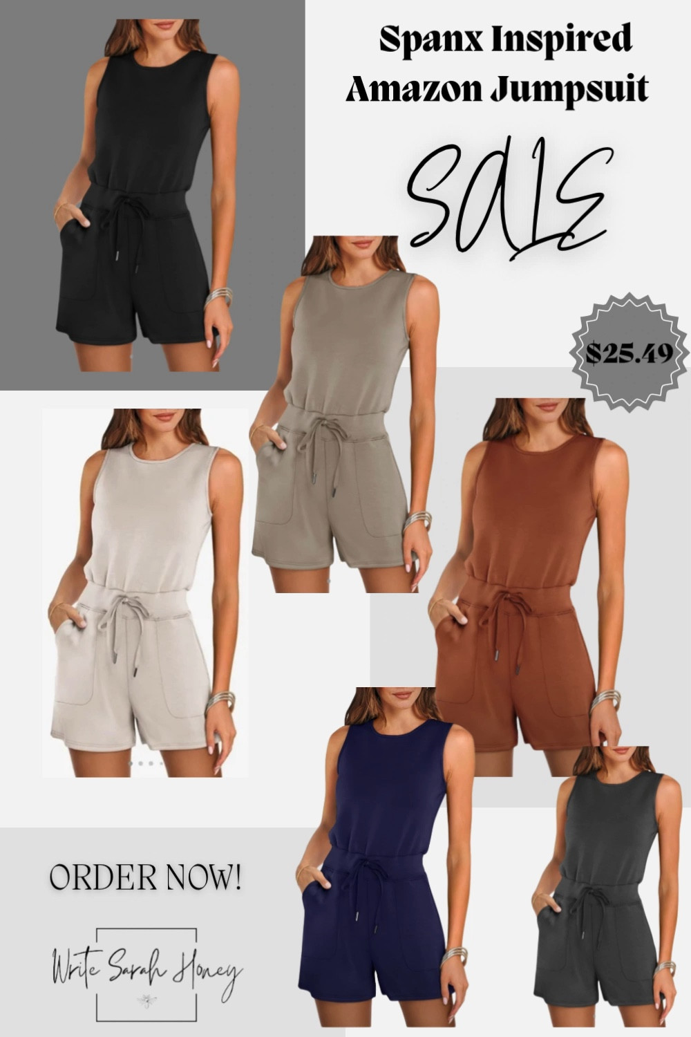 Get your hands on this Spanx Inspired Jumpsuit on sale now on Amazon! #AmazonFinds #FashionFinds #JumpsuitStyle #OOTD #FashionTrends #StyleInspo #AmazonFashion
 #TrendAlert #ShopNow #WardrobeEssentials

#LTKSeasonal #LTKSaleAlert #LTKSummerSales