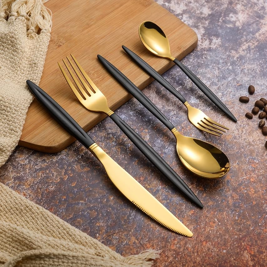 Trendables 120 Pack Disposable Silverware Set - Plastic Cutlery Dinnerware - Includes 40 - Plastic F | Amazon (US)