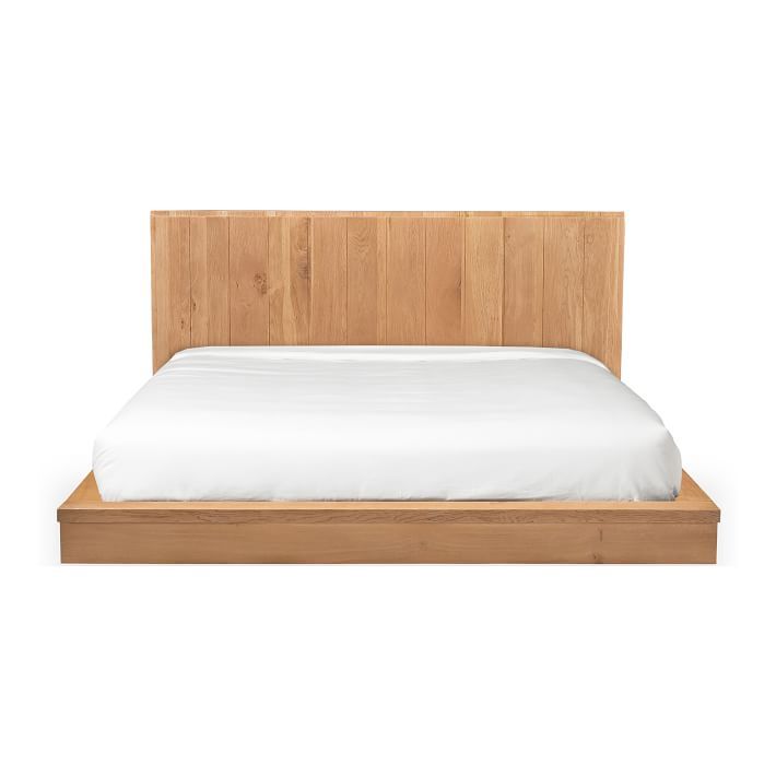 Modern Paneled Wood Bed | West Elm (US)