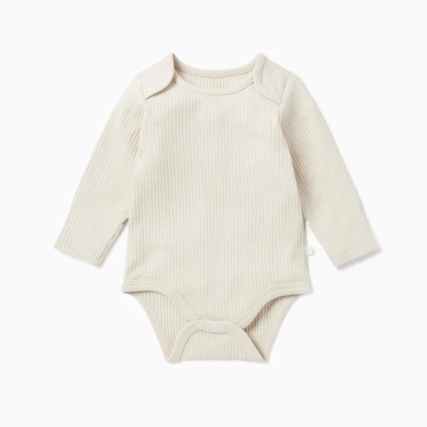 Ribbed Long Sleeve Bodysuit | Baby Mori