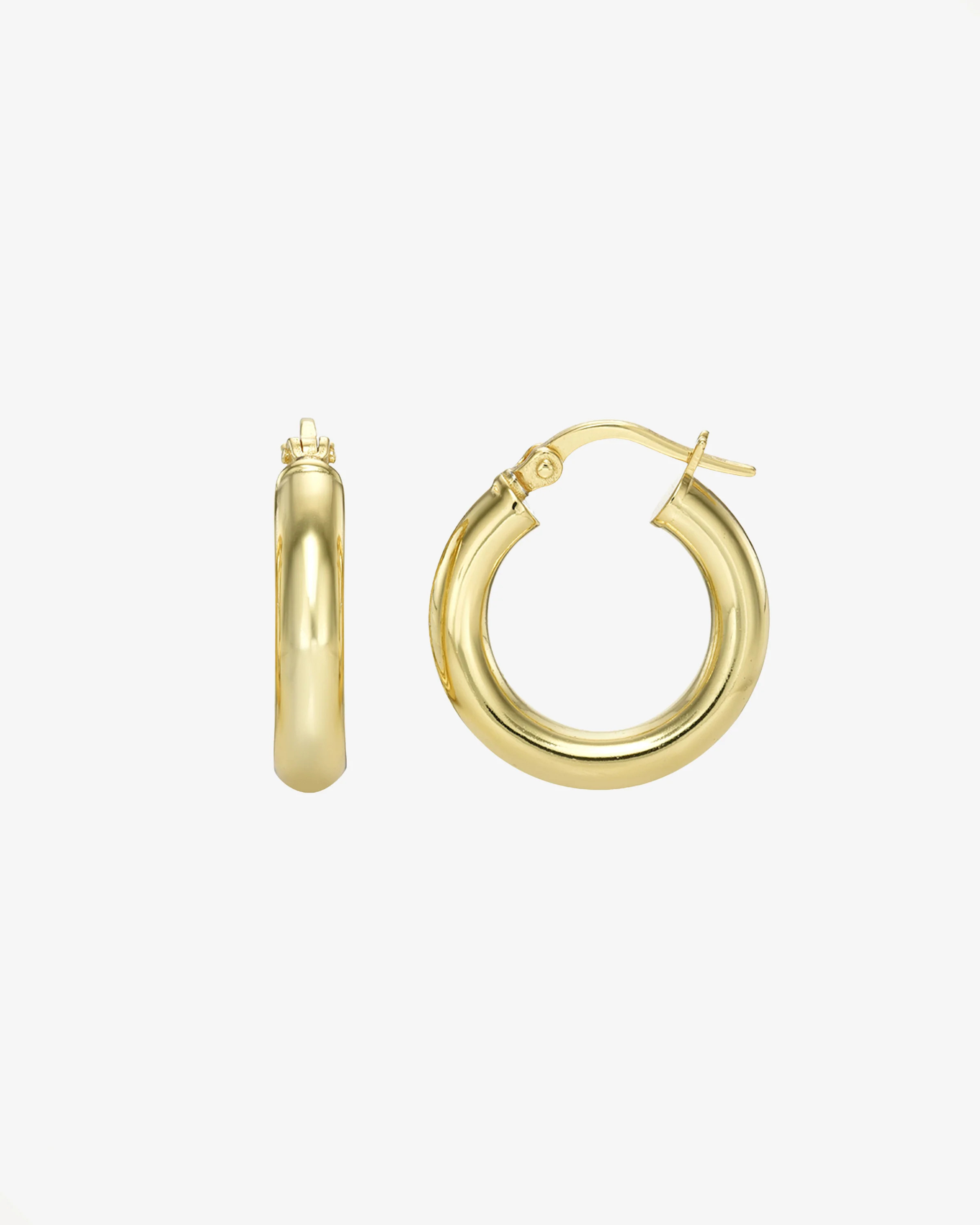Small Thick Hoop Earrings | Zoe Lev Jewelry