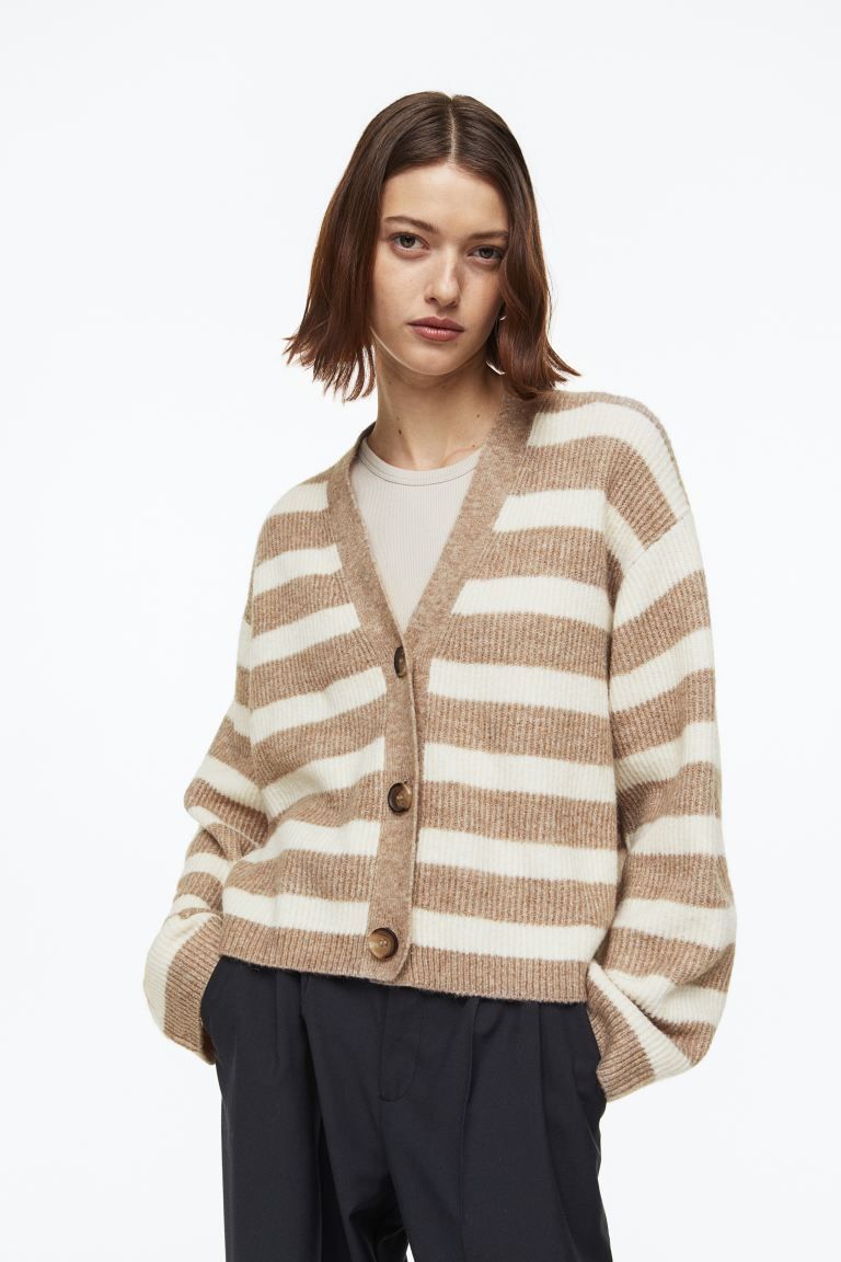 Oversized rib-knit cardigan | H&M (US)