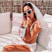 Bachelorette Party Veil/Bachelorette Gift | Bride Veil Future Mrs. Heart Sunglasses/Bridal/ To Be | Etsy (US)