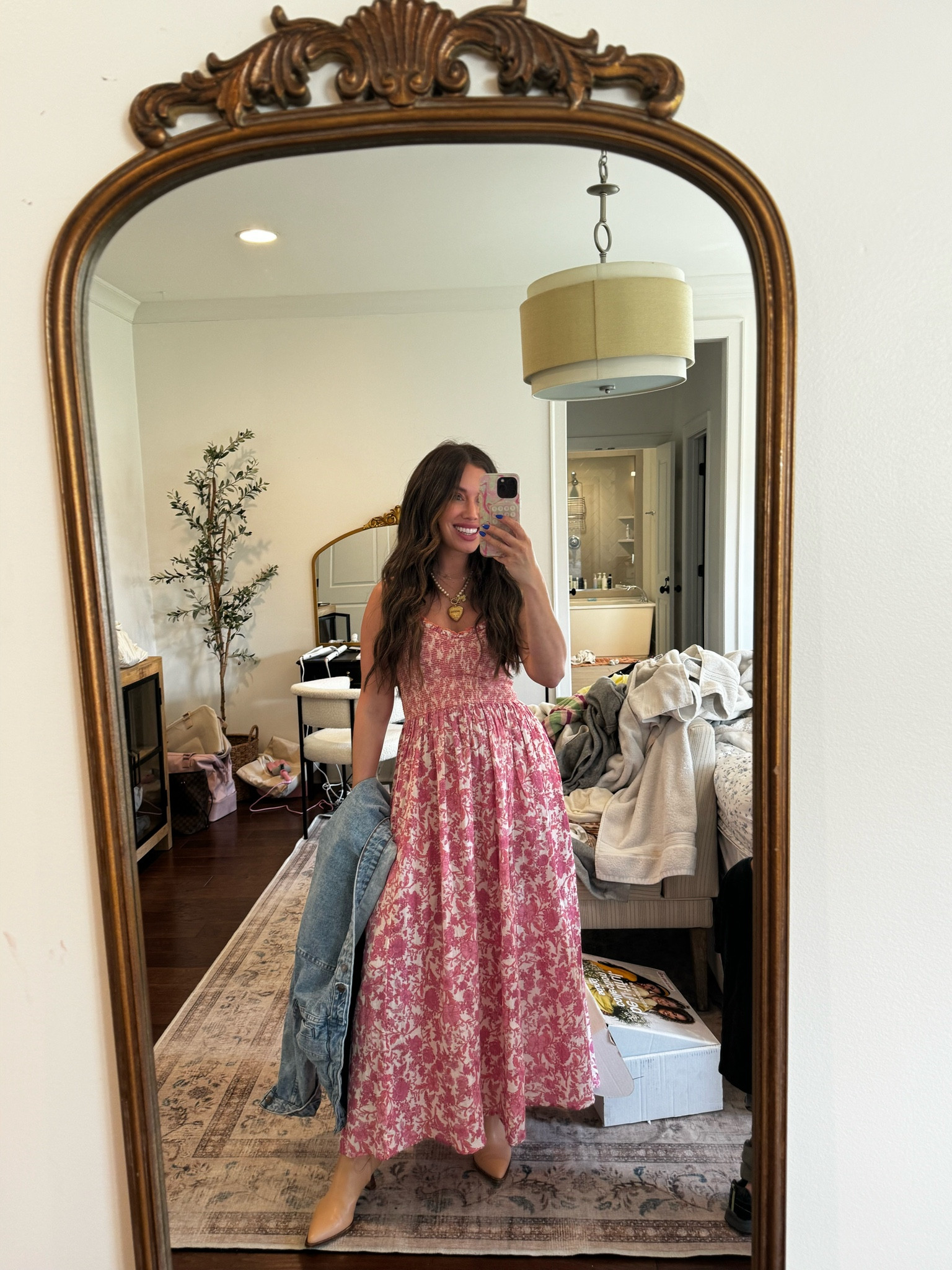 Today’s spring outfit 🌸 🪩 💕🦋🫶🏼

Seasonal, springy, mom style, Easter dress inspo, mom of four, mom, floral; printed, pink, denim, dolce vita 

#LTKstyletip #LTKshoecrush #LTKSeasonal