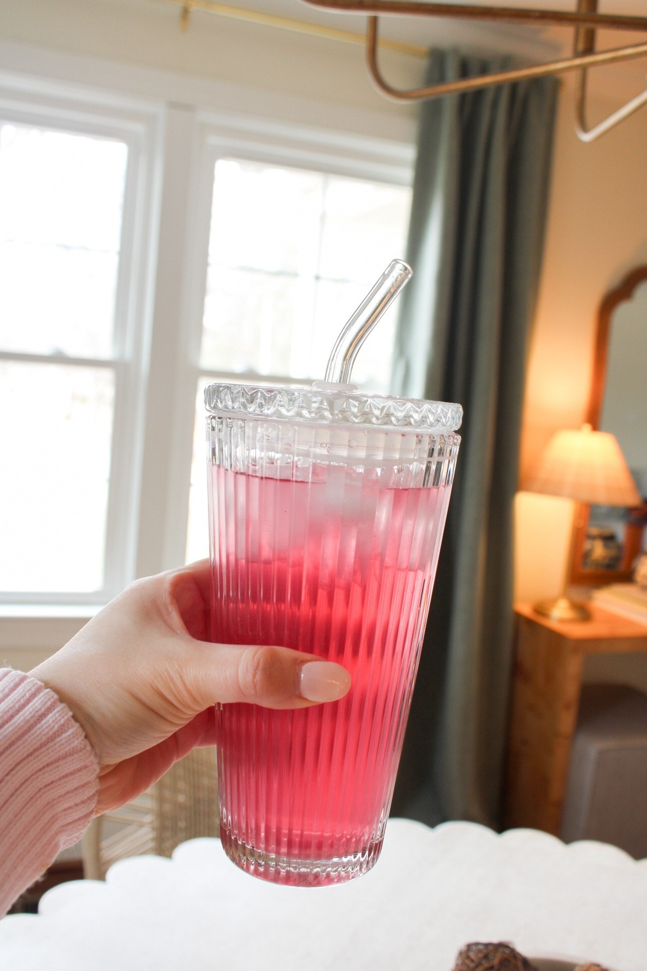 Walmart glass tumbler! $5 perfect for my daily electrolytes or iced coffee! 

#LTKdayinmylife #LTKmomlife #LTKselfcare