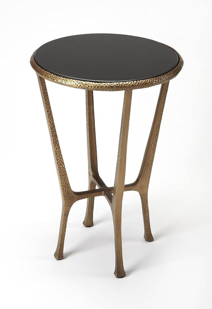 Butler Specialty Company Flavio Metal and Stone Accent Table - Black/Bronze | Amazon (US)