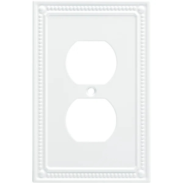 Classic Beaded 1-Gang Duplex Outlet Wall Plate | Wayfair North America