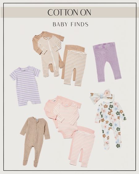 Cotton On baby finds. Zipper footed pajamas, bodysuits, headbands 

#LTKbaby #LTKbump #LTKkids