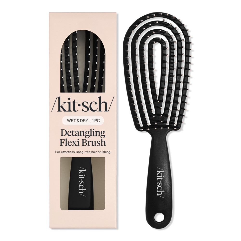 Kitsch Detangling Flexi Brush - Black | Ulta