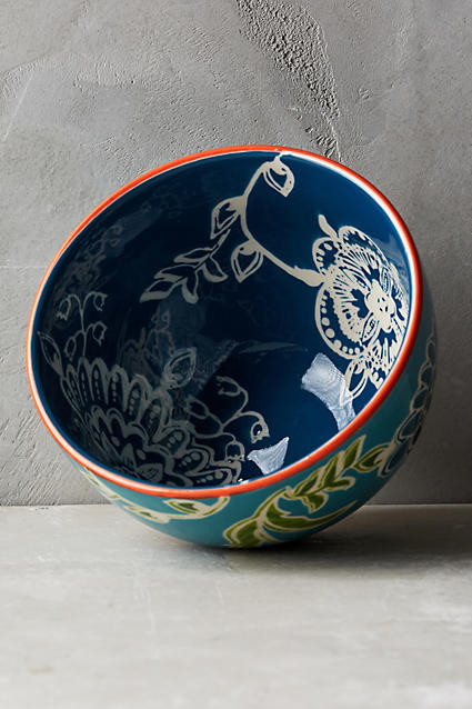 Bellina Blooms Bowl | Anthropologie (US)