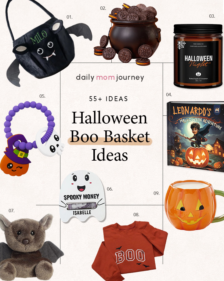 Spooky surprises ahead! 👻🎃 Create the ultimate Boo Basket filled with festive treats, cozy finds, and Halloween fun! What’s a must-have in your little one’s basket? 🕸️✨ Find 55+ creative ideas here 👉 https://dailymomjourney.com/boo-basket/ #BooBasket #HalloweenFun #SpookySeason 

 #LTKSeasonal #LTKBaby #LTKKids