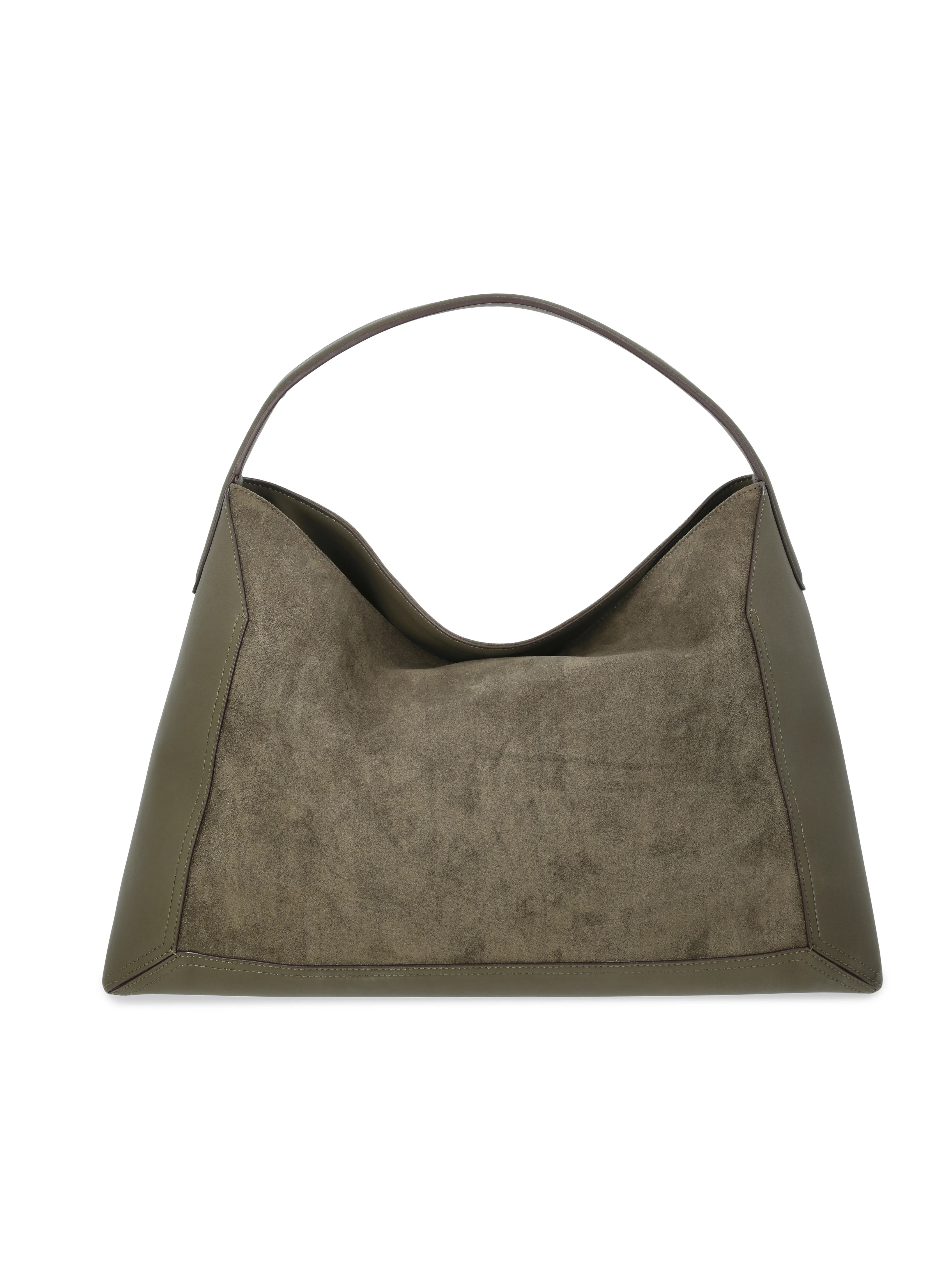 Scoop Women's Faux Suede Hobo Tote Bag, Olive | Walmart (US)