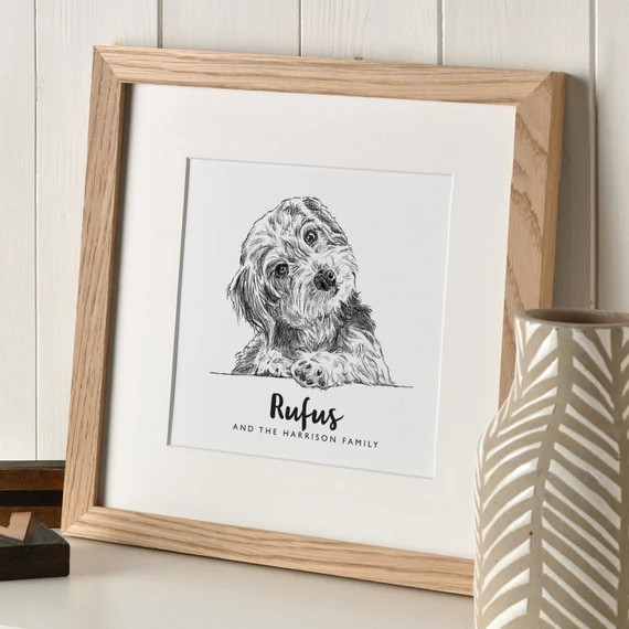 Read the full title
    Personalised Pet Sketch, Custom Animal Drawing, Bespoke Portrait, Dog Cat... | Etsy (US)