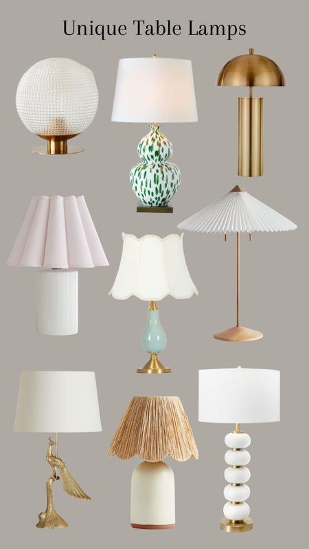 Unique Table Lamps #tablelamp #lamp #lighting #homedecor

#LTKstyletip #LTKFind #LTKhome