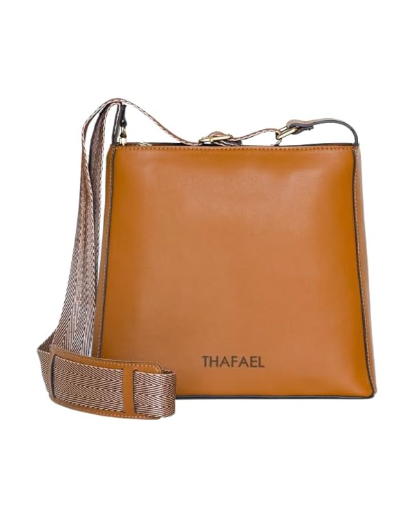 Anti-theft Crossbody: Made of Premium Vegan Cactus Leather, Sleek and Fashionable, Medium Size | Amazon (US)