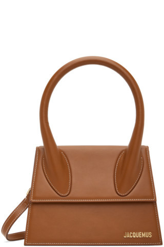 Brown Le Raphia 'Le Grand Chiquito' Bag | SSENSE