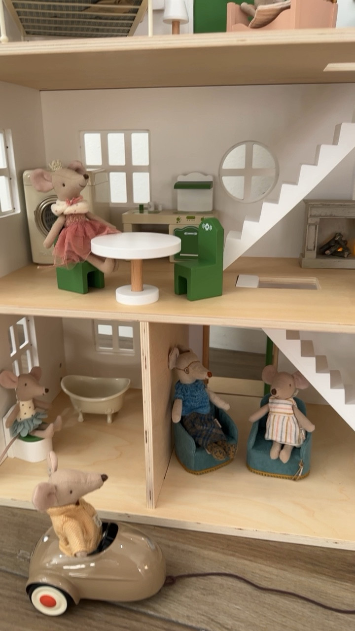 Maileg mice + Hearth & Hand dollhouse from target work PERFECTLY together! Look at how cute this set up is!

#LTKVideo #LTKGiftGuide #LTKkids