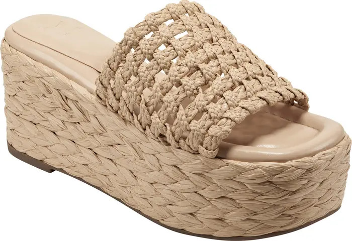 Priya Woven Jute Platform Slide Sandal (Women) | Nordstrom