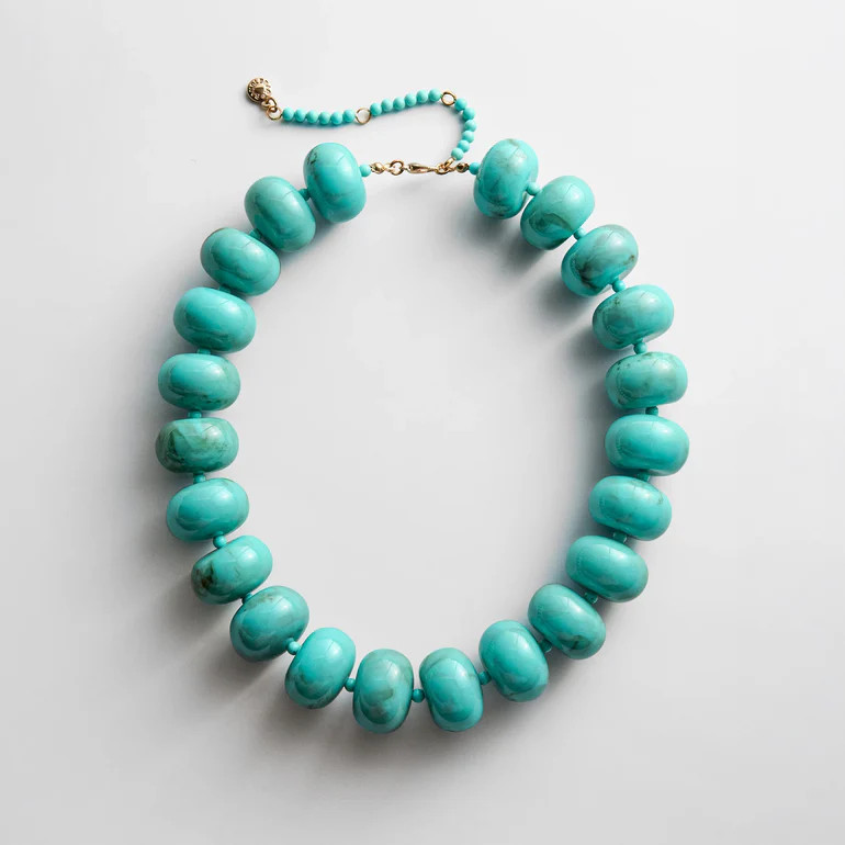 Joan Semi-Precious Necklace - Turquoise Bead | BaubleBar