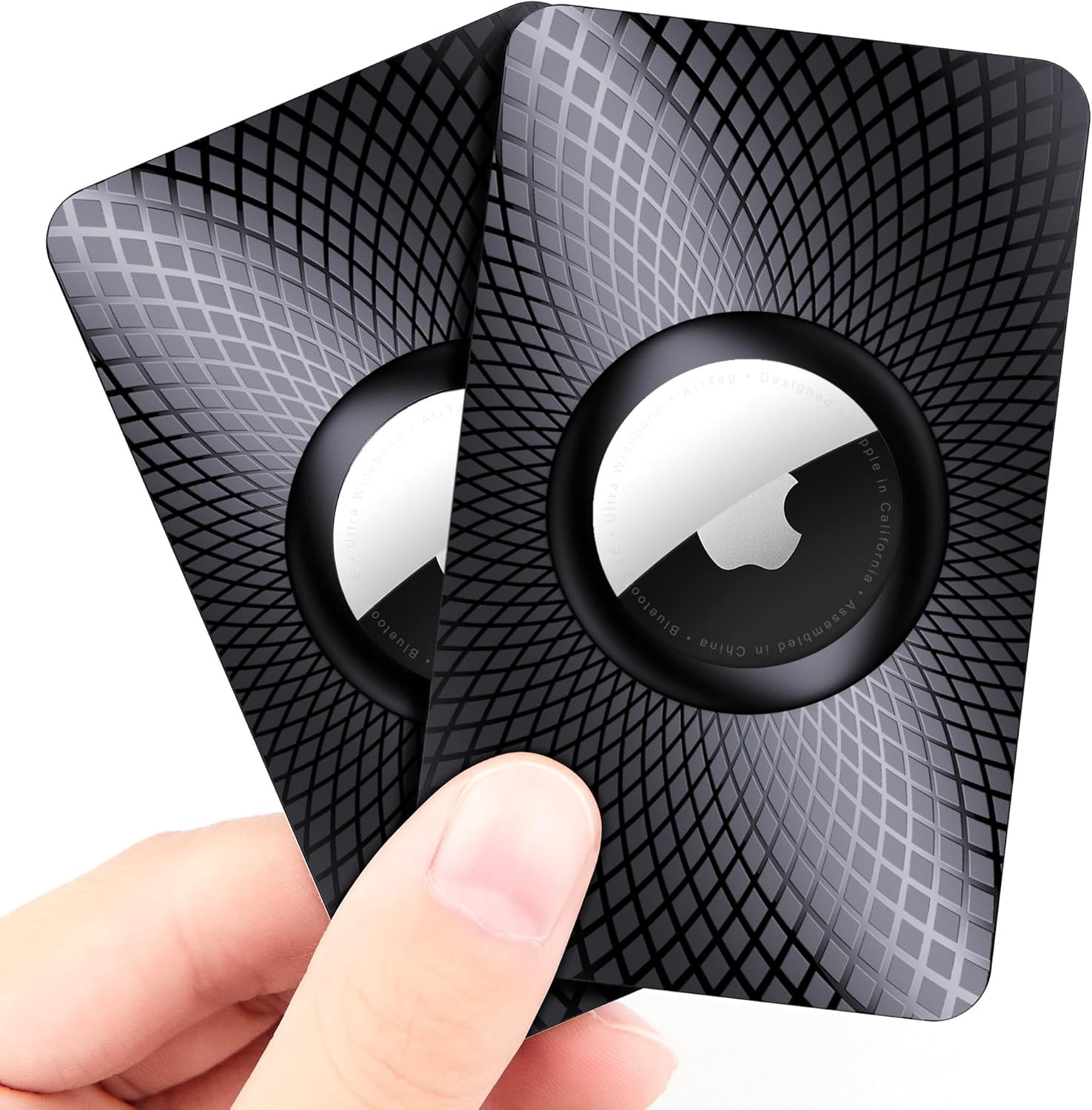 Compatible with Airtag Wallet Holder 2 Pack,Ultra Thin Card Case Compatible with Airtag,Card Hold... | Amazon (US)