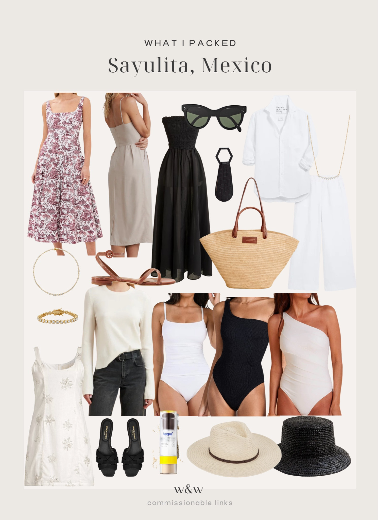 Mexico long weekend packing list
Swimsuit
Resort
Vacation outfits
Spring break outfit 

#LTKSeasonal