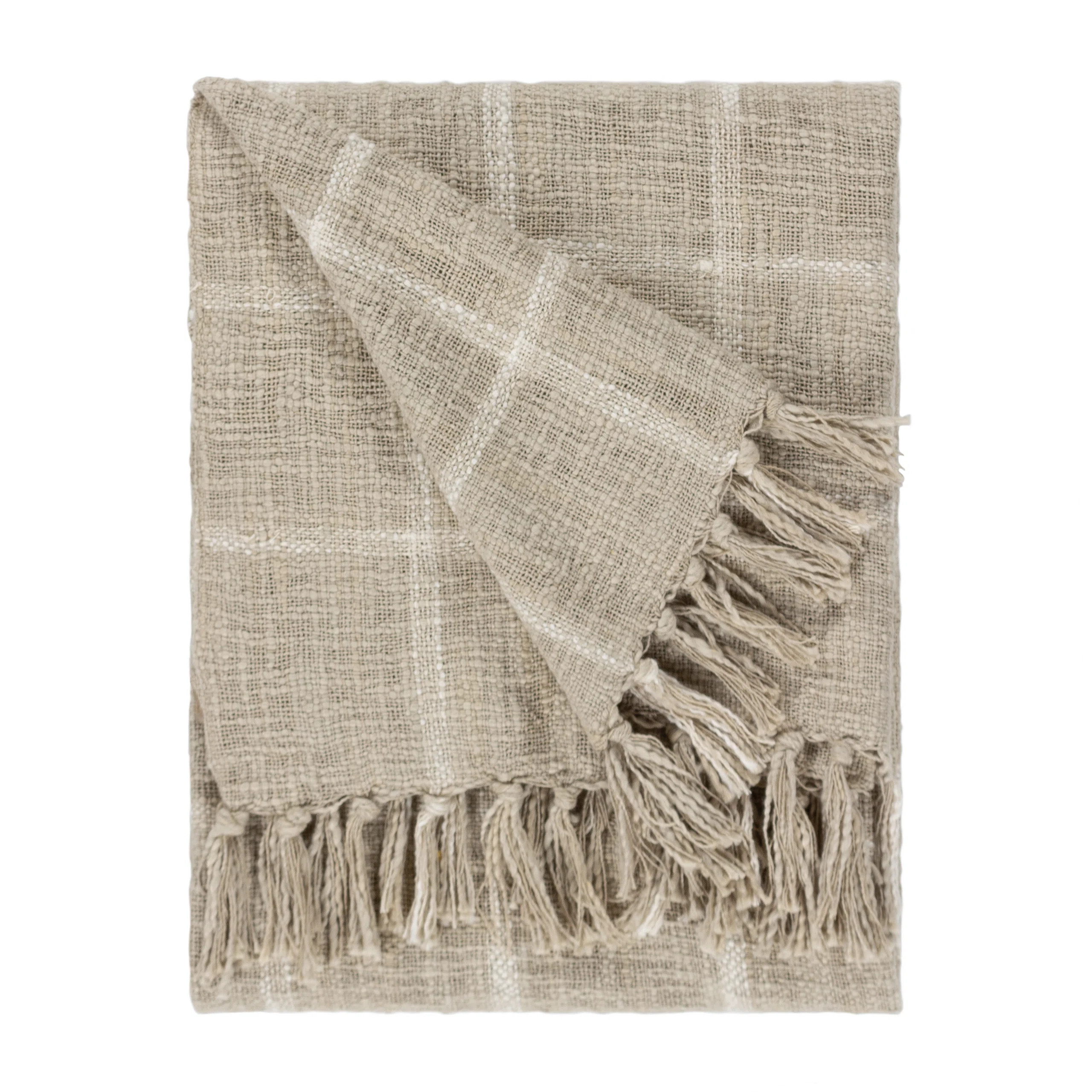Beni Plain Weave / Muslin Throw Blanket | Wayfair UK