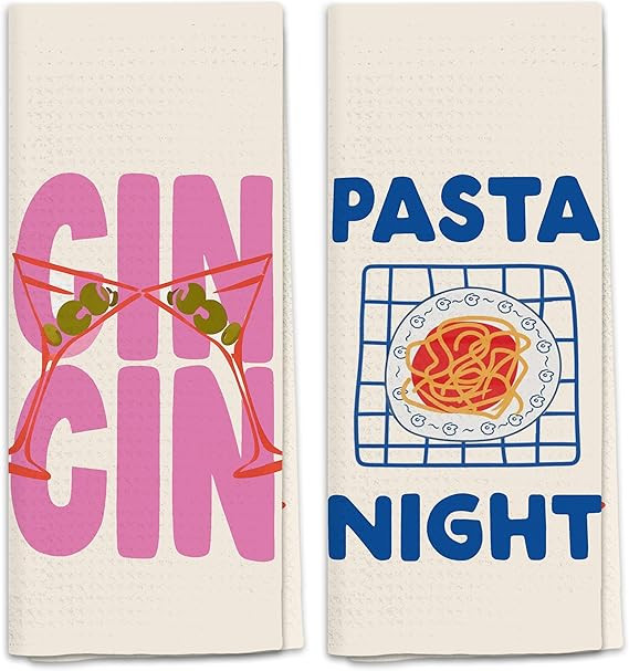 Italian Kitchen Towels, Italian Kitchen Decor, Bar Towels for Kitchen Bartender, Retro Dish Towel... | Amazon (US)