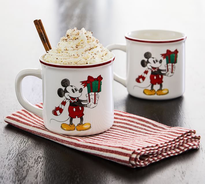 Disney Mickey Mouse Stoneware Mugs | Pottery Barn (US)