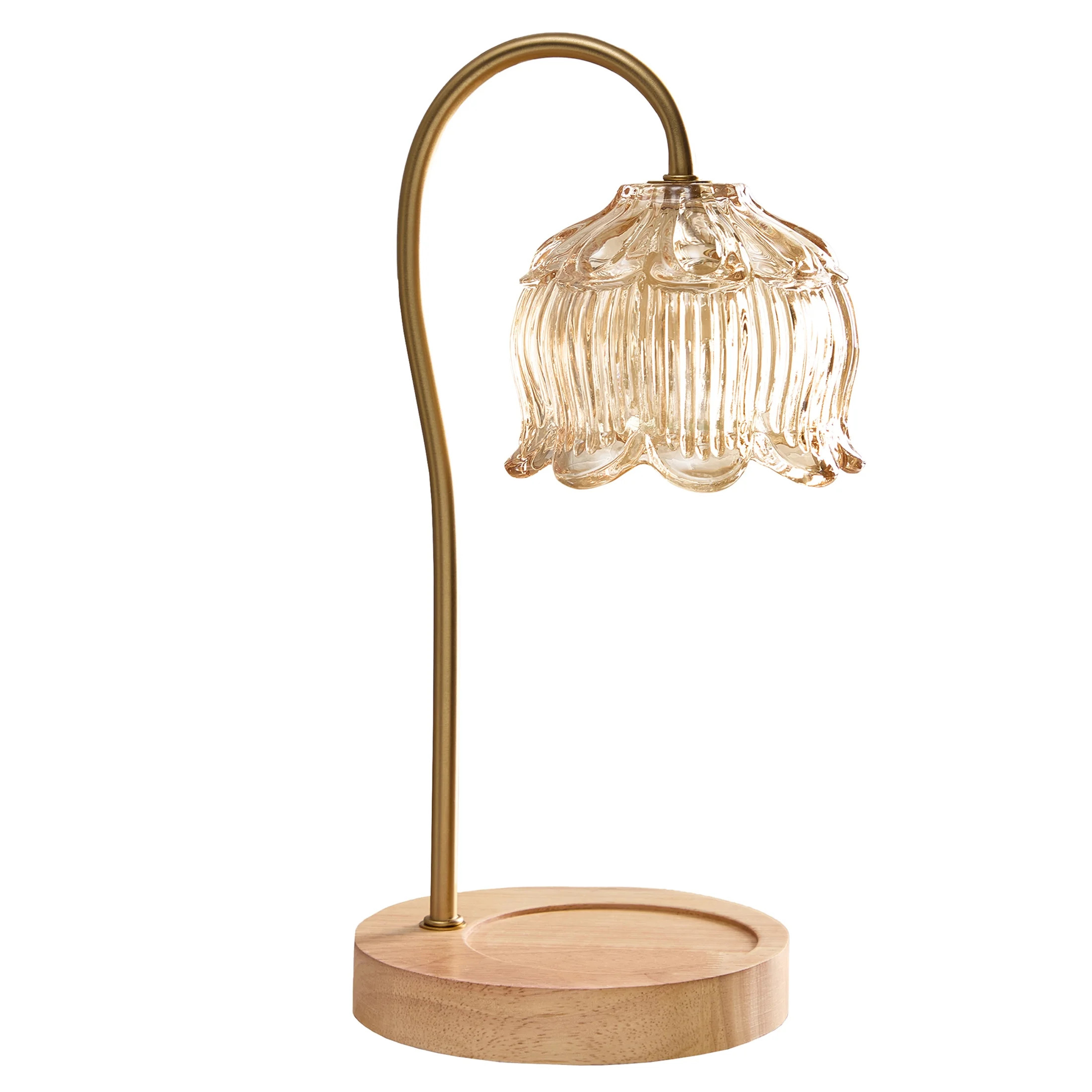 Home Decor Collection 13" Amber Candle Warmer Table Lamp | Walmart (US)