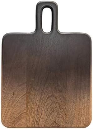 "Bloomingville Mango Wood Cheese Handle, Black & Natural Ombre Cutting Board, 14" x 10" (AH1792) | Amazon (US)