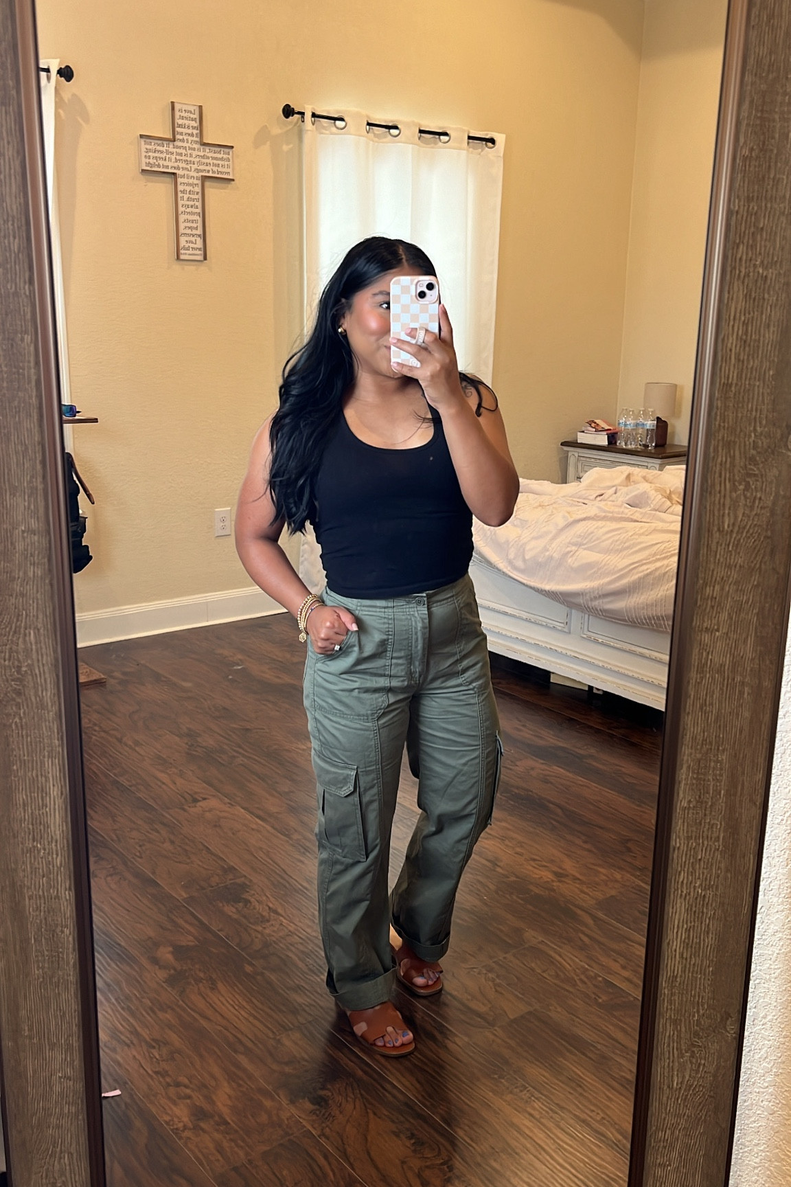 Outfit of the day 
Tank-medium
Cargo pants-27 short 
Sandals -6.5 

#LTKfindsunder100 #LTKxTarget #LTKstyletip