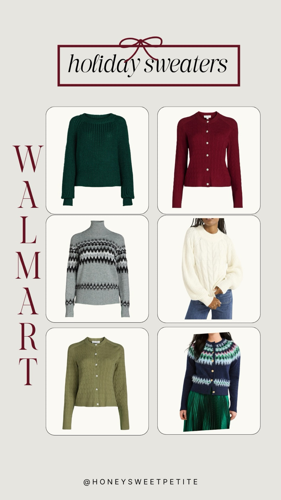 Holiday sweaters from Walmart!!! 

Christmas sweater
Christmas outfit 
Holiday outfit 
Walmart fashion 
Fall style
Fall fashion 

honey sweet petite 

#LTKHoliday #LTKSeasonal #LTKStyleTip