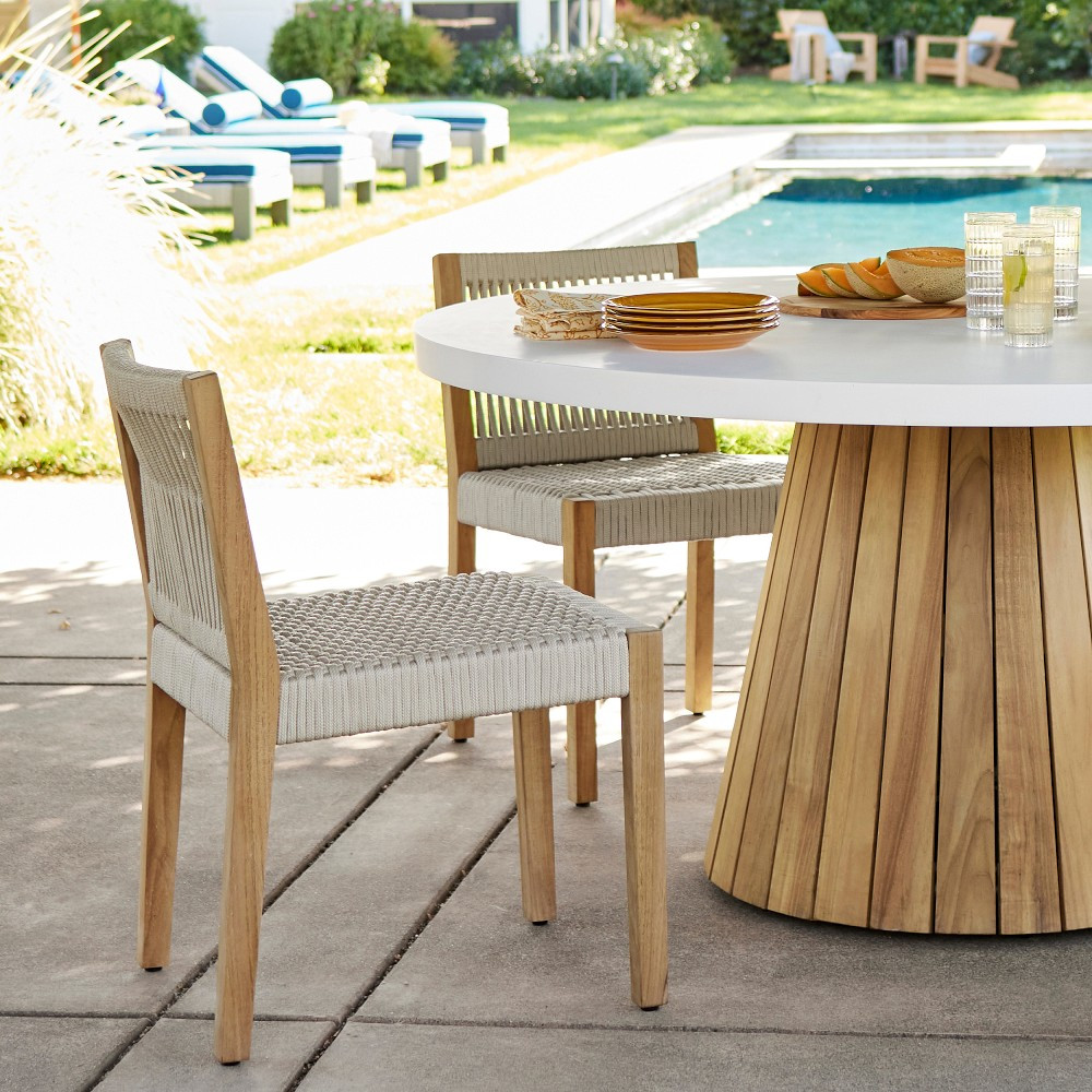 Pasadena Teak Dining Side Chair | Williams-Sonoma