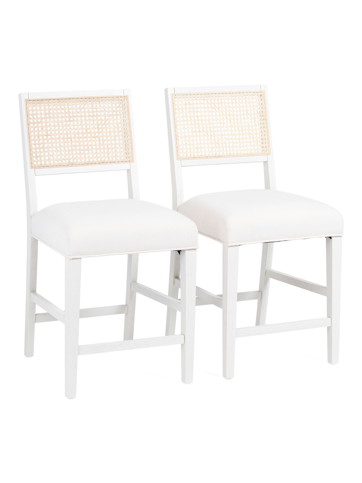 Set Of 2 20x39 Cane Back Counter Stools | TJ Maxx