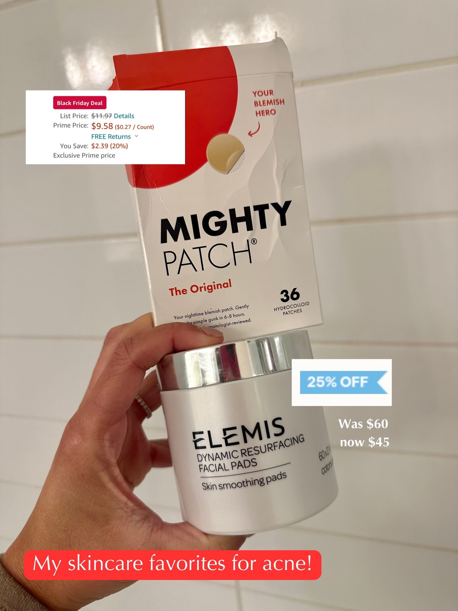 Skincare favorites on sale!! Elemis // mighty patch 

#LTKbeauty #LTKsalealert #LTKCyberWeek