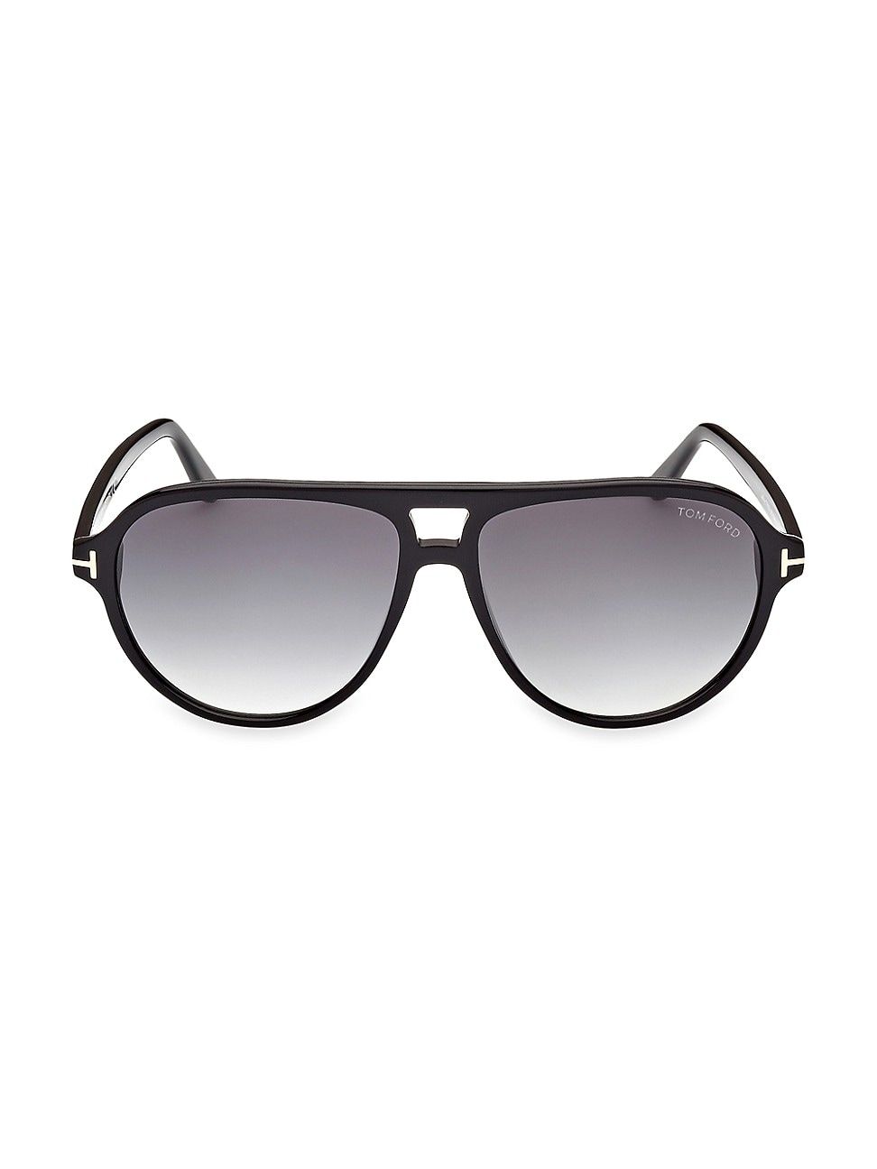 Men's Jeffrey 60MM Aviator Sunglasses - Shiny Black | Saks Fifth Avenue