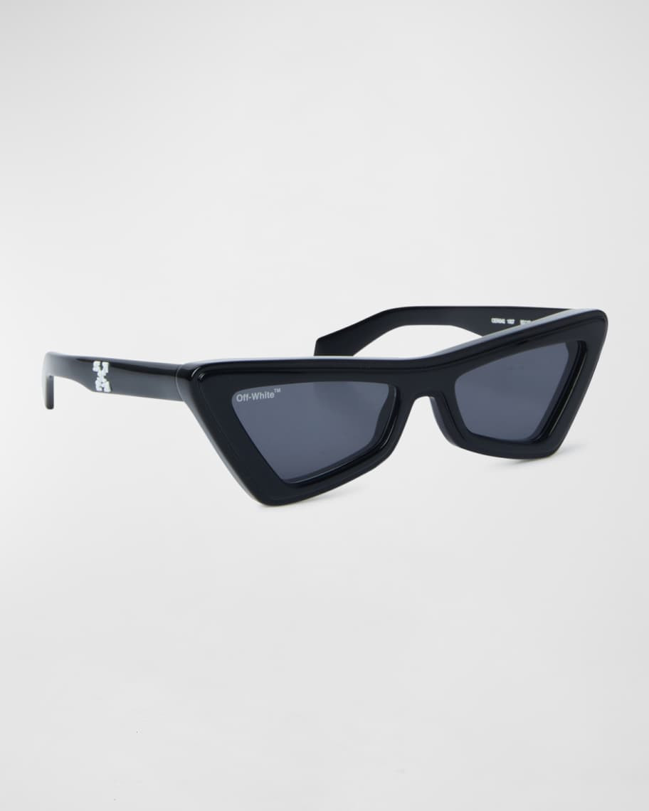 Off-White Men's Artemisia Arrows-Logo Cat Eye Sunglasses | Neiman Marcus