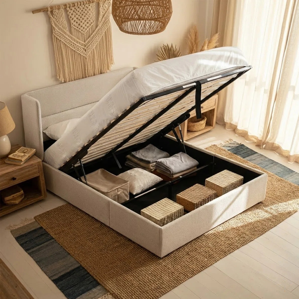 Gaillarde Hydraulic Lift Up Storage Upholstered Platform Bed | Wayfair North America