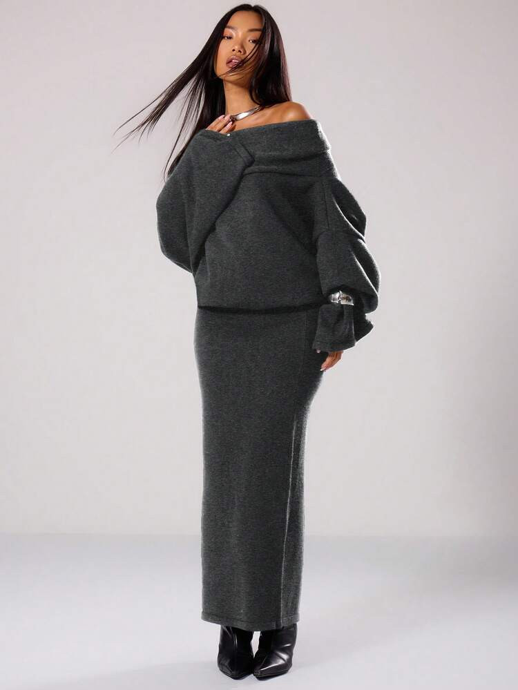 Musera Knit Off The Shoulder | SHEIN